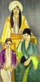 Three Sisters Triptych Left part Fauvist